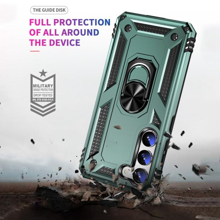 Bild 5, Samsung Galaxy S23 Skal Shockproof Ring Hybrid Mör