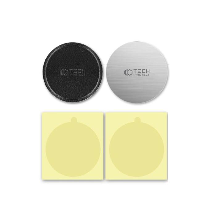 Bild 5, Tech-Protect 2-PACK MetalPlate Magnetisk Metallplatta Silver/Svart