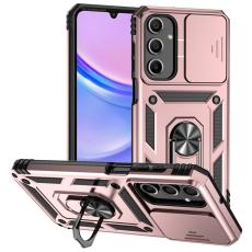 Samsung Galaxy A16 Skal CamShield Ring Hybrid Ros&eacute;guld