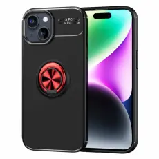 iPhone 15 Plus Skal Ring Svart/R&ouml;d