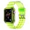 Apple Watch 38/40/41mm Kristall Skal/Armband Neon Gul