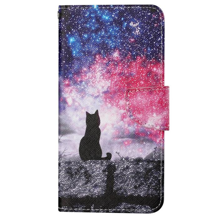 Bild 6, iPhone 16 Pro Fodral Med Tryck Galaxy Katt
