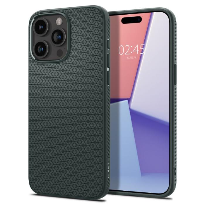 Bild 1, Spigen iPhone 15 Pro Max Skal Liquid Air Abyss Green