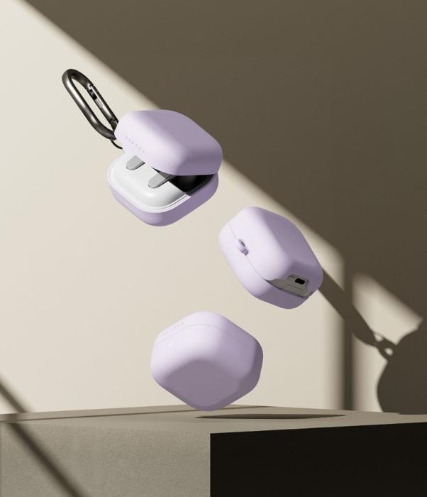 Bild 4, Ringke Galaxy Buds 4 / 4 Pro Skal Silikon Ljus Lila