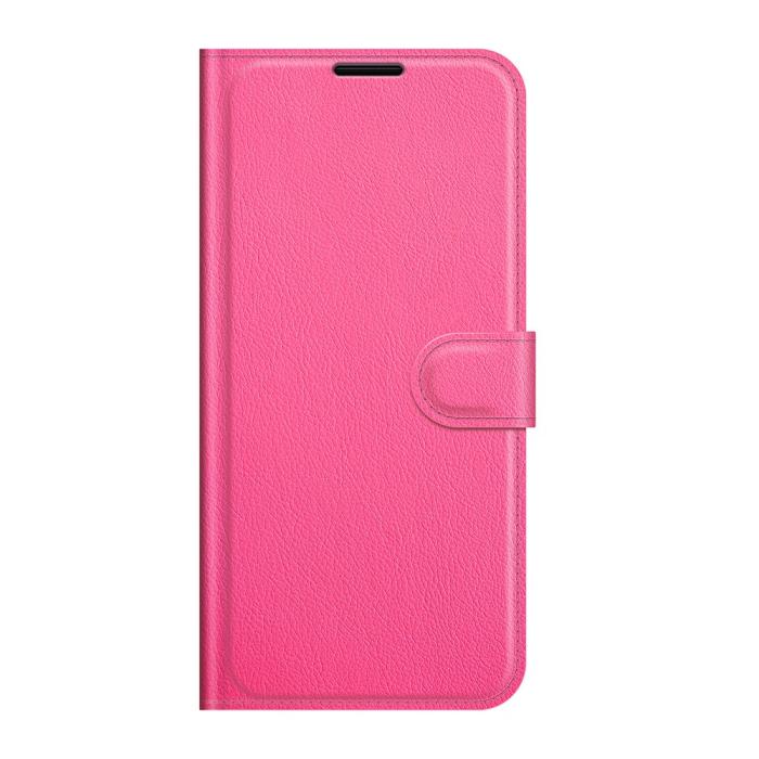 Bild 2, Samsung Galaxy S22 Plus Fodral Litchi Textur Rosa