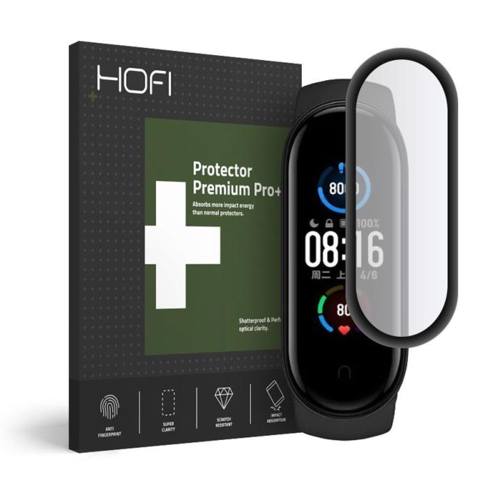Bild 1, HOFI Xiaomi Mi Smart Band 5 Skärmskydd Hybrid Glas