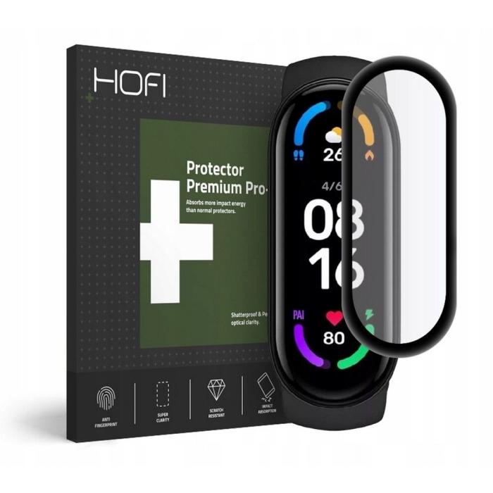 Bild 1, HOFI Xiaomi Mi Smart Band 6 Skärmskydd Hybrid Glas