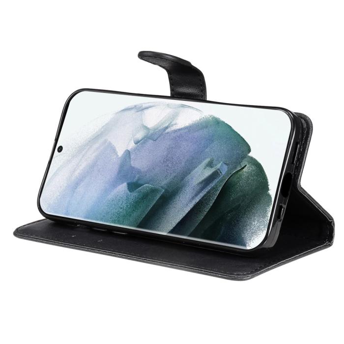 Bild 3, Samsung Galaxy S23 Ultra Fodral Solid Läder Svart