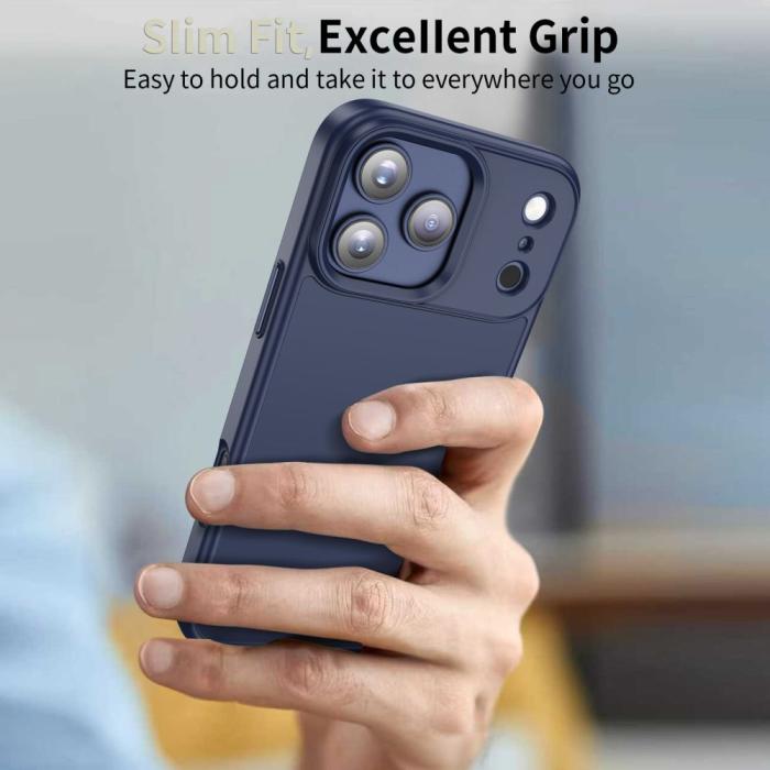 Bild 6, Tech-Protect iPhone 17 Pro Skal MagMat Matte Deep Blue