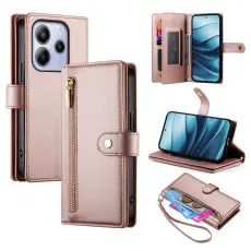 Xiaomi Redmi Note 14 4G Fodral Multifunktionell Ros&eacute;guld
