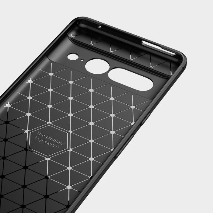 Bild 5, Google Pixel 7 Pro Skal Borstad Stål Textur Blå