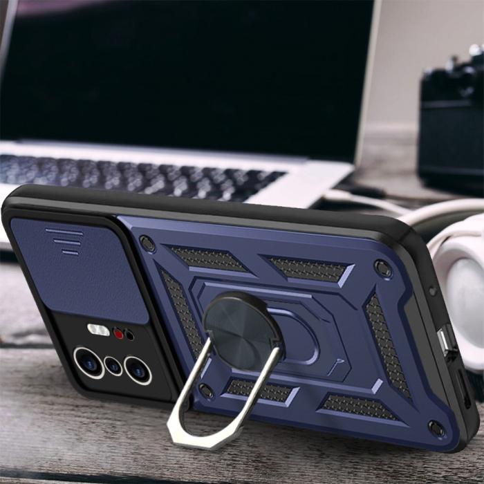 Bild 5, Xiaomi 11T / 11T Pro Skal CamShield Ring Blå