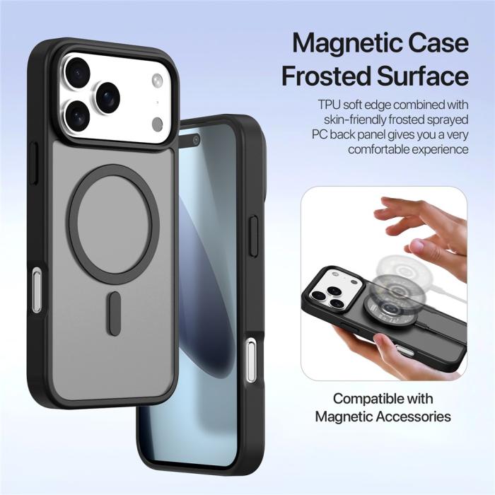 Bild 6, DUX DUCIS iPhone 17 Pro 2in1 Magnet Fodral Lawa Series Svart