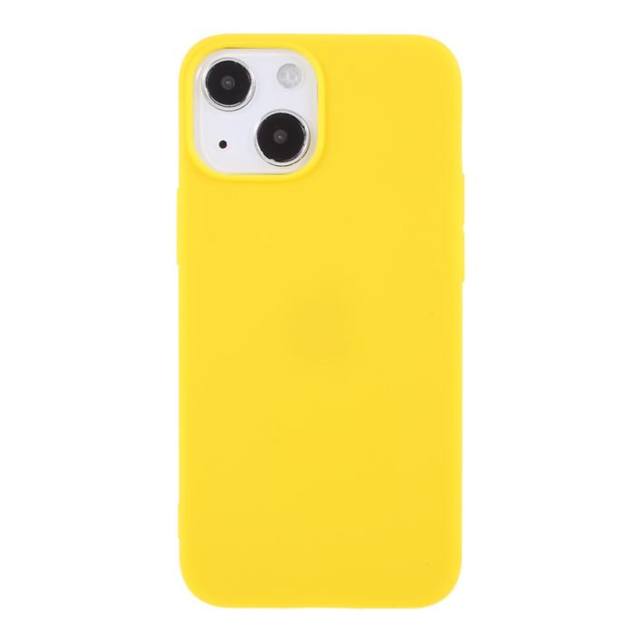 Bild 2, iPhone 13 - Matt TPU Skal - Gul