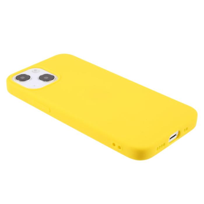 Bild 4, iPhone 13 - Matt TPU Skal - Gul