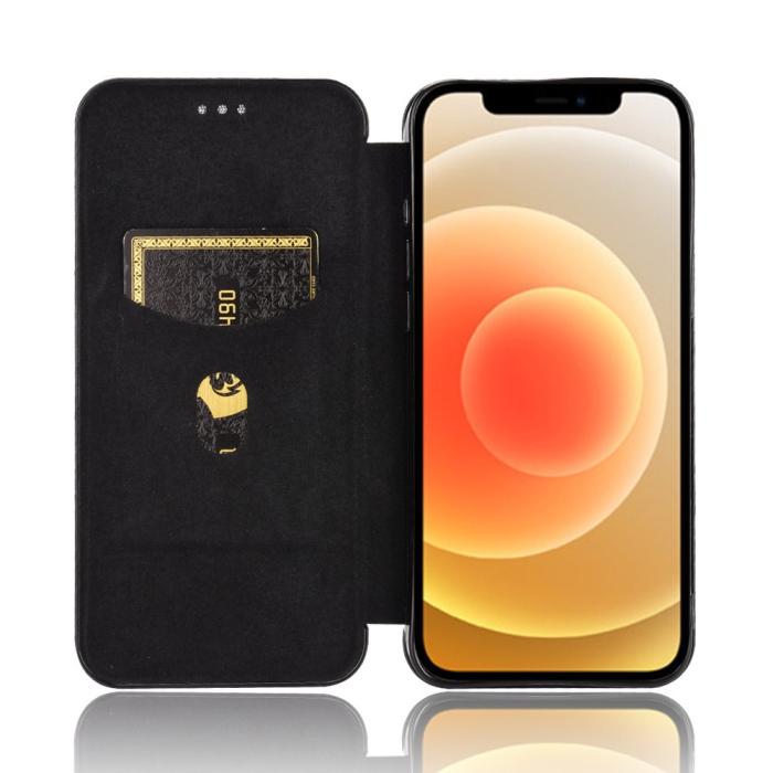 Bild 5, iPhone 13 - Kolfiber Textur Fodral - Svart