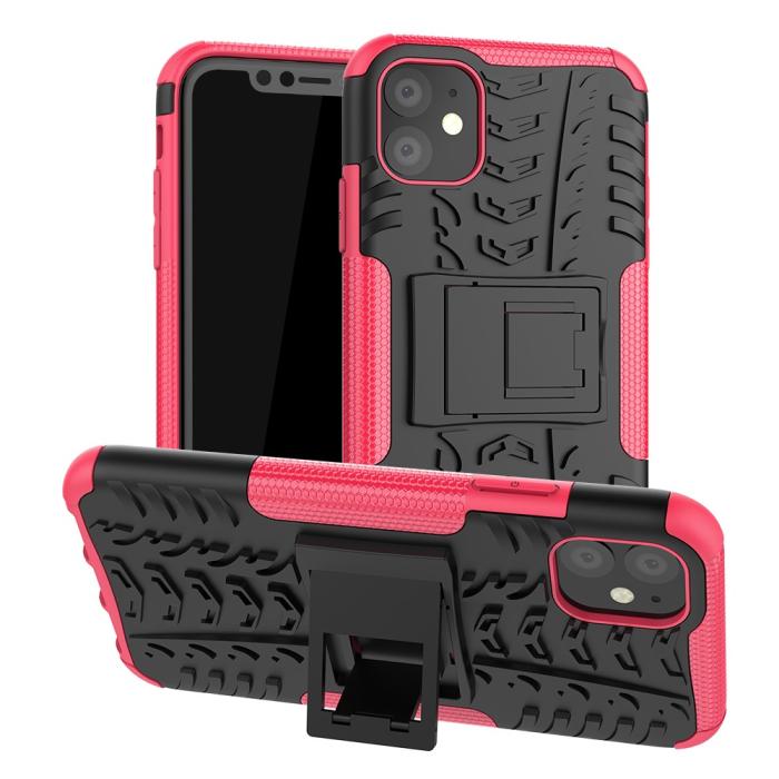 Bild 1, iPhone 11 - Ultimata stöttåliga skalet med stöd - Rosa