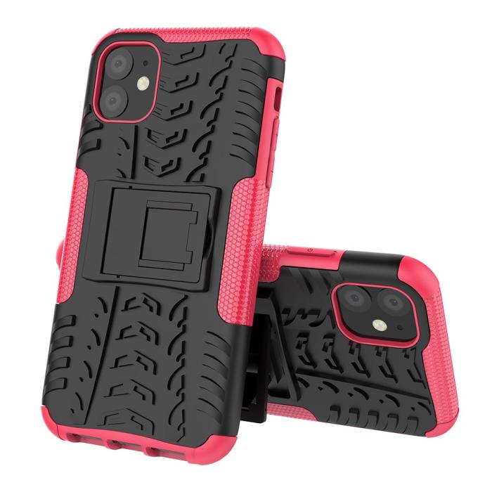 Bild 2, iPhone 11 - Ultimata stöttåliga skalet med stöd - Rosa