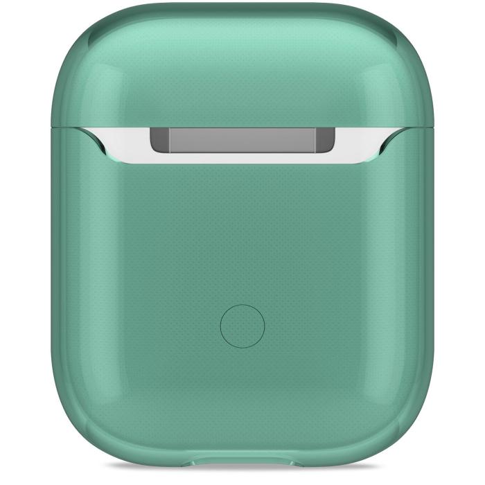 Bild 2, holdit Apple AirPods Nygård Skal Seethru Moss Green