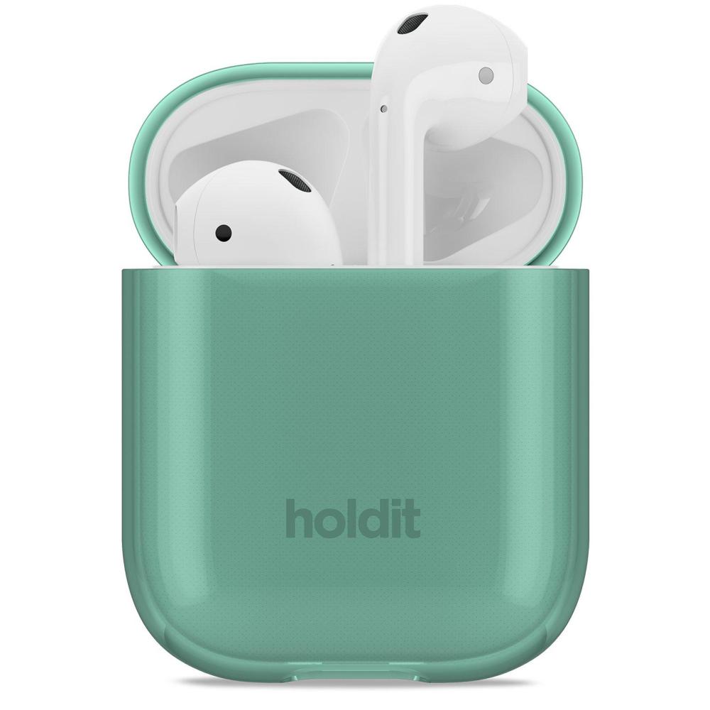 holdit Apple AirPods Nygård Skal Seethru Moss Green