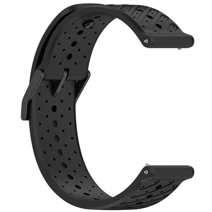 Bild 3, Klockarmband 22 mm Quick Release Silikon Svart