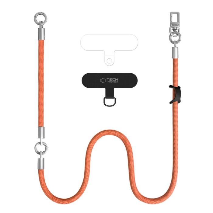 Bild 2, Tech-Protect Mobilsnöre CrossBody & Wrist Rope Orange