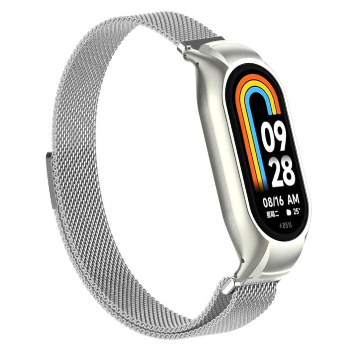 Bild 2, Xiaomi Smart Band 9/8 Armband Milanese Loop Metall Silver