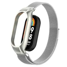 Xiaomi Smart Band 9/8 Armband Milanese Loop Metall Silver