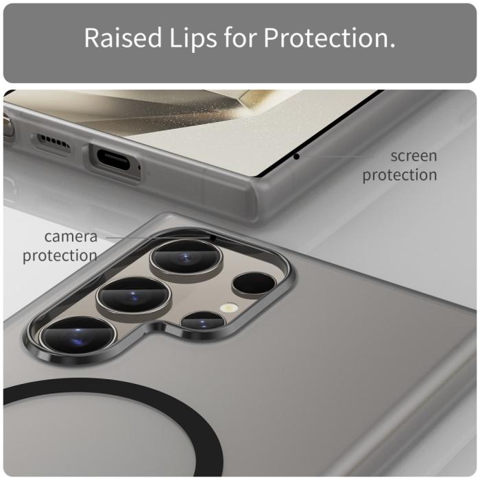 Bild 6, Samsung Galaxy S23 Ultra Skal MagSafe Slim Matt Svart