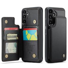 CASEME Galaxy A56 5G/A36 5G Skal RFID Kickstand Pl&aring;nbok Svart