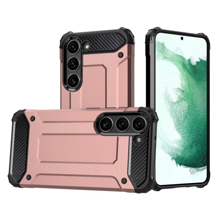 Bild 1, Samsung Galaxy S23 Plus Skal Shockproof Hybrid Armor Roséguld