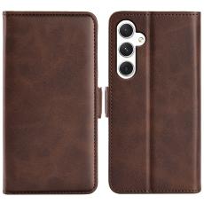 Samsung Galaxy S24 Fodral Med Magnetisk Stängning Brun
