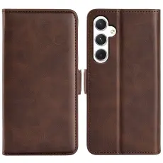 Samsung Galaxy S24 Fodral Med Magnetisk Stängning Brun