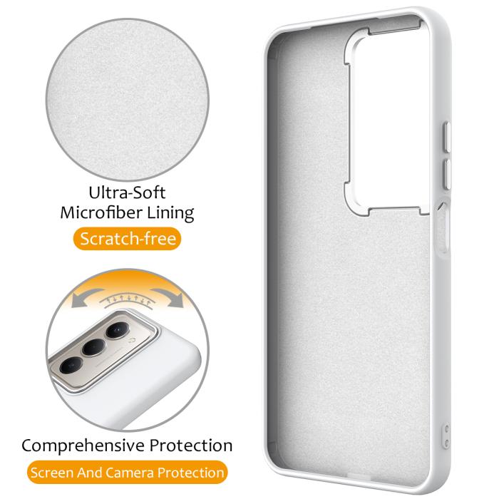 Bild 3, Samsung Galaxy S24 FE Skal MagSafe Kickstand Hybrid Vit