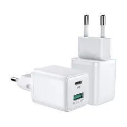 Joyroom 30W PD QC USB-C / USB-A Väggladdare Vit