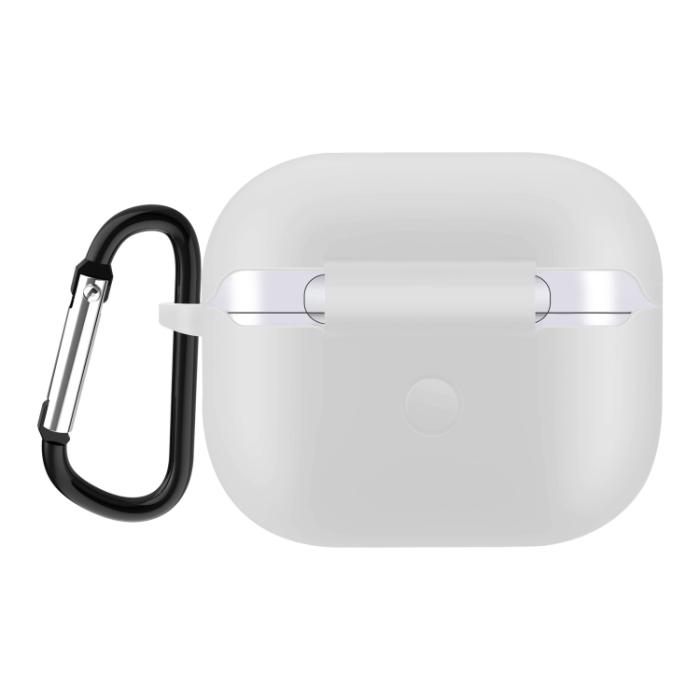 Bild 3, AirPods 3 Skal Silikon Karbinhake Vit
