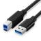 UGREEN 2m 5Gbps USB 3.0 Kabel USB-A - 9 pin USB-B Svart