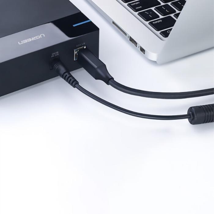 Bild 3, UGREEN 1m 5Gbps USB 3.0 Kabel USB-A - 9 pin USB-B Svart
