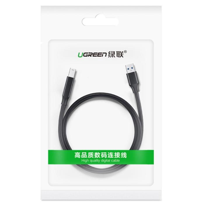 Bild 4, UGREEN 1m 5Gbps USB 3.0 Kabel USB-A - 9 pin USB-B Svart