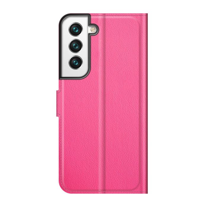 Bild 3, Samsung Galaxy S22 Plus Fodral Litchi Textur Rosa