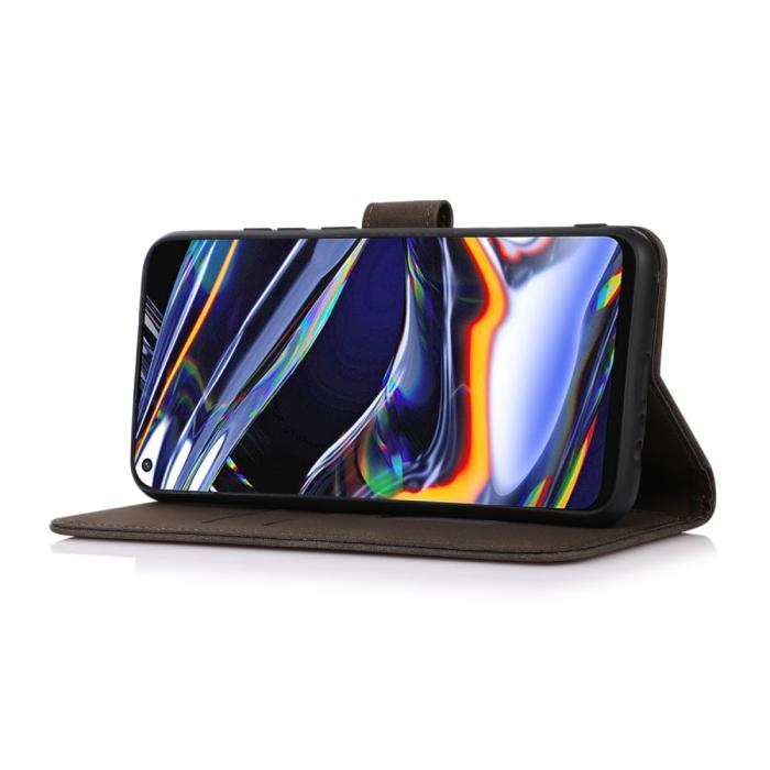 Bild 5, KHAZNEH Samsung Galaxy A04s / A13 5G Fodral Retro Läder Brun