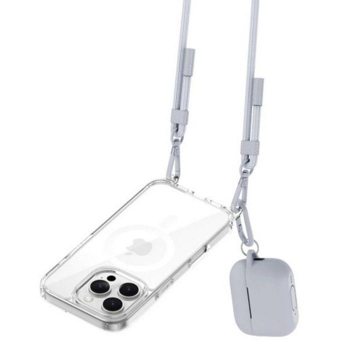 Bild 3, Tech-Protect Mobilsnöre CrossBody Rope Steel Grey