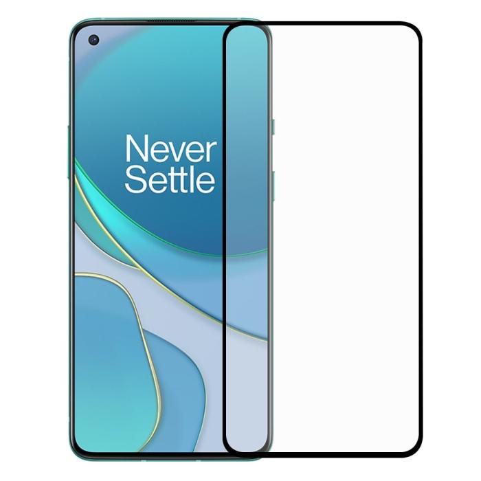 Bild 1, OnePlus 8T / 8T+ - Premium Heltäckande Skärmskydd I Härdat Glas