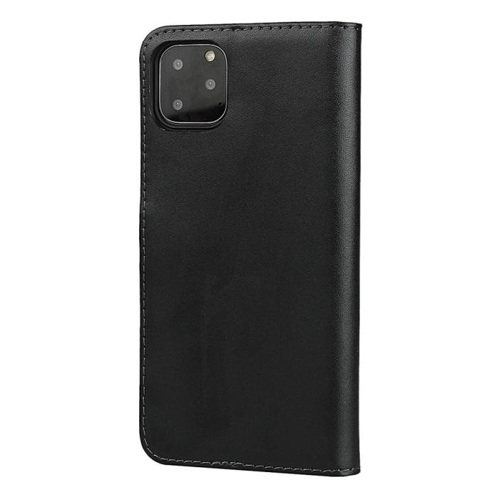 Bild 4, iPhone 11 - Plånboksfodral i äkta Läder - Svart