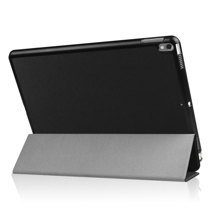Bild 4, iPad Air 10.5 (2019) / Pro 10.5 (2017) - Slimfit Tri-Fold Fodral - Svart