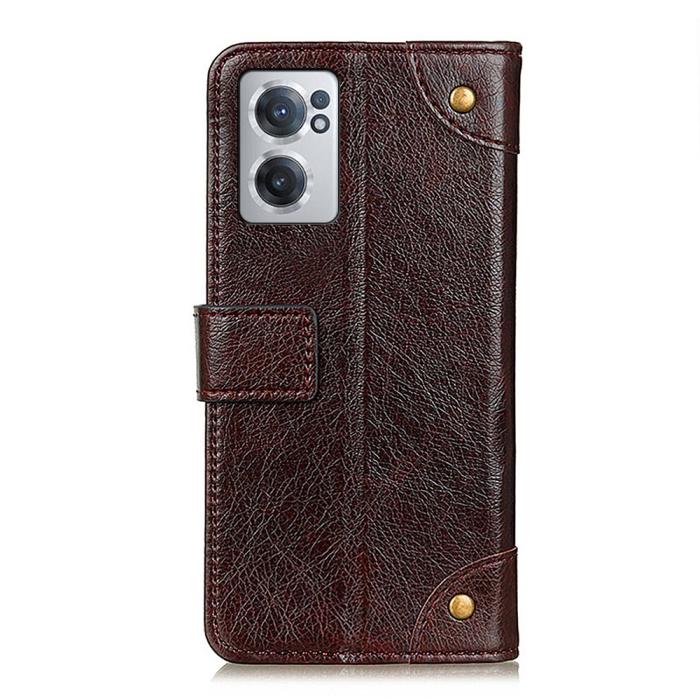 Bild 3, OnePlus Nord CE 2 5G Fodral Nit Dekor Läder Brun