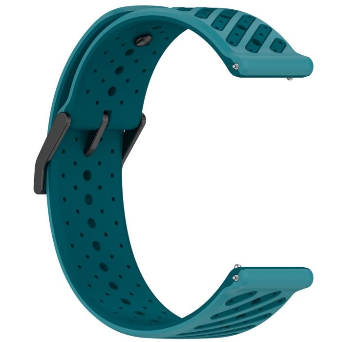 Bild 3, Klockarmband 22 mm Quick Release Silikon Blå