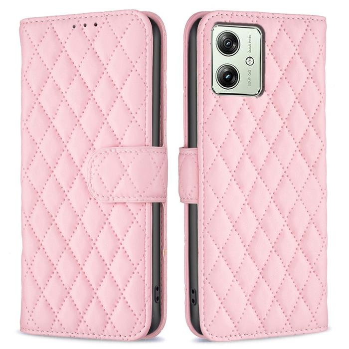 Bild 1, Motorola Moto G54 5G Fodral Diamond Läder Rosa