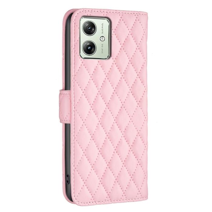 Bild 5, Motorola Moto G54 5G Fodral Diamond Läder Rosa