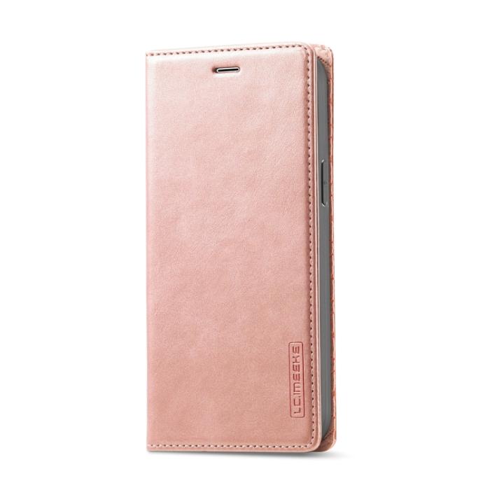 Bild 2, LC.IMEEKE iPhone 14 Plus Fodral Flip Roséguld